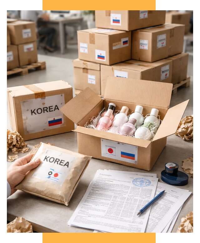 Доставка косметики из Кореи от 8707 р. под ключ | СетСервис-Снг