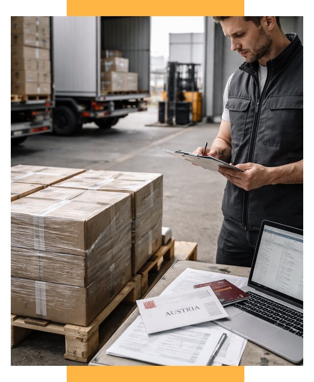 Доставка в Австрию от 66580 р. Логистика и экспорт СетСервис-Снг